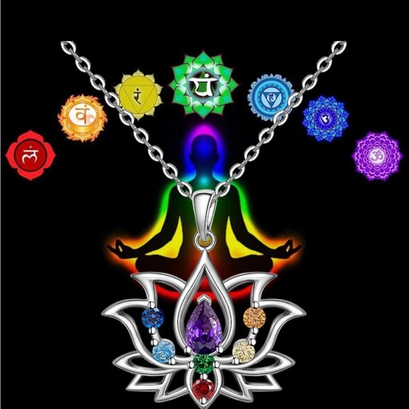 Chakra Necklace With Adjustable Cord - 7 Chakra Stone Healing Spiritual Healing - Picture 2 of 4